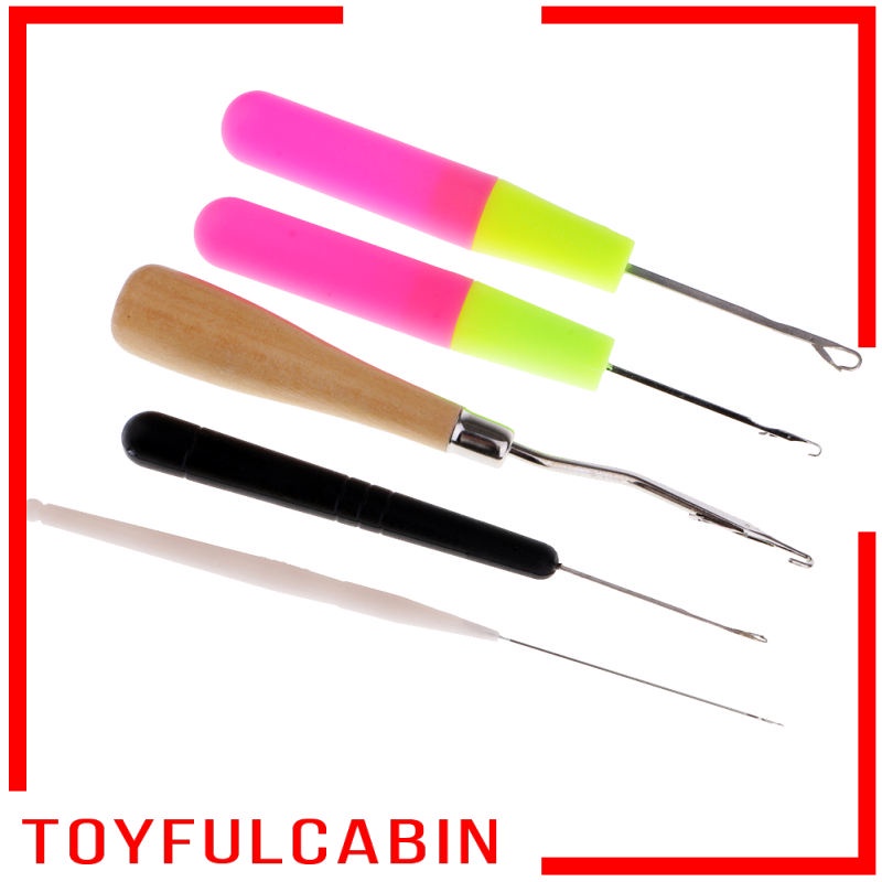 [Toyfulcabin] Set 5 Kim Móc Len Cho Tóc Bện Micro Dread Locking