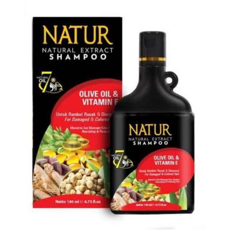 (Hàng Mới Về) Dầu Gội Natur Chứa Vitamin E 140 ml Giúp Chăm Sóc Tóc Hư Tổn Và Chăm Sóc Tóc