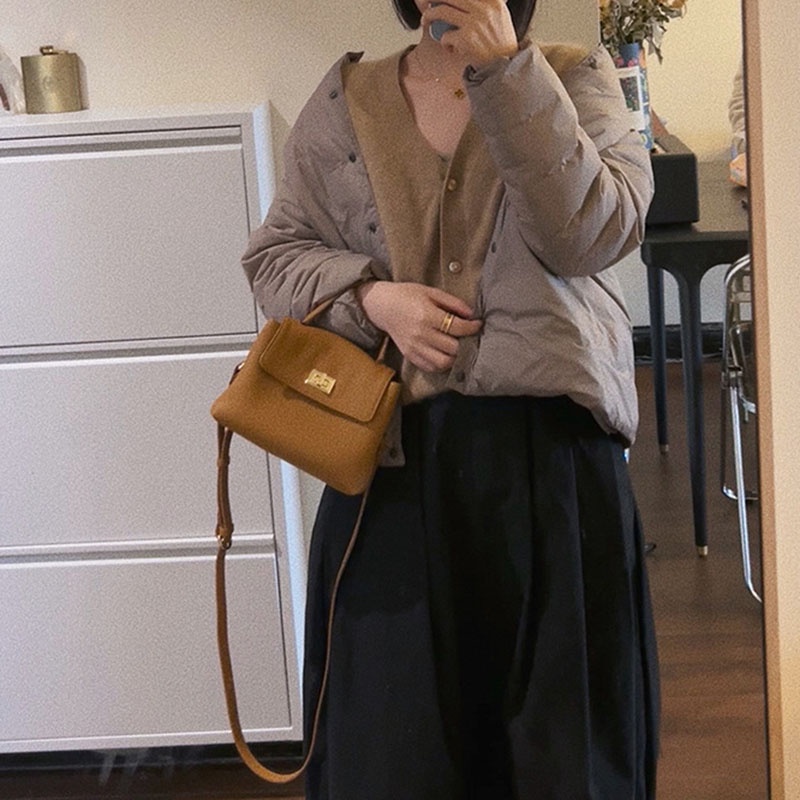 Túi xách đeo vai IELGY hình vuông cỡ nhỏ cầm tay thời trang cho nữ