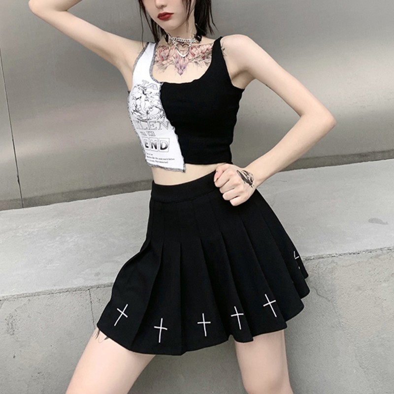 Áo Tank Top Hoạ Tiết Chữ In Màu Sắc Nổi Bật