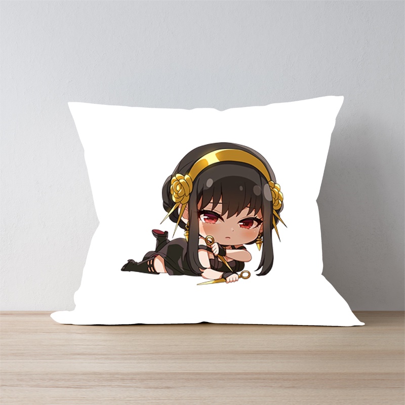 Gối IN HÌNH SPY x Family ver nằm gia đình điệp viên anime chibi xinh xắn dễ thương tiện lợi xinh xắn êm ái