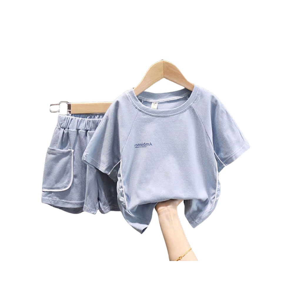 Bộ cộc tay cho bé LILA KIDS, Đồ bộ bé trai chất cotton Cao Cấp cho bé từ 6- 20kg