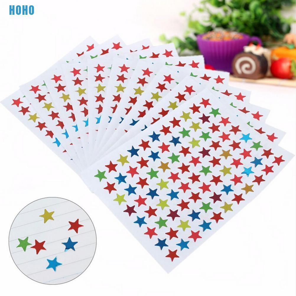 880 Miếng Dán Sticker Hình Ngôi Sao
