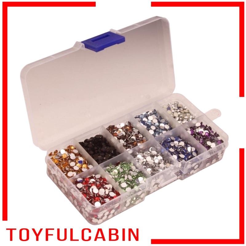 Set 9000 hạt đá giả kim cương dùng để trang trí quần áo/điện thoại