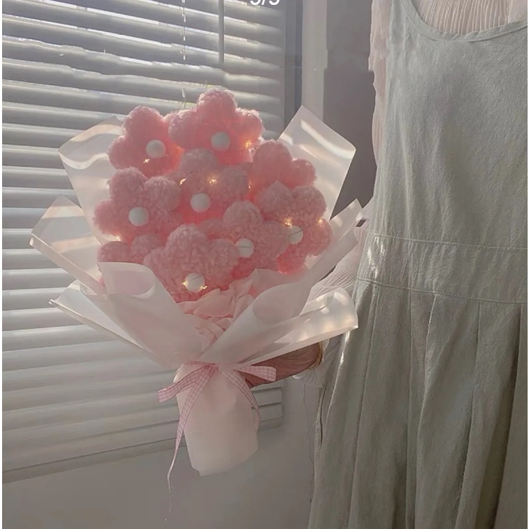 Sản Phẩm Hoàn Thiện Bó Hoa Nhồi Bông Hoạt Hình Sáng Tạo Làm Quà Tặng Cho Bạn Gái / Bạn Gái / Quà Tặng Ảnh Tanaba