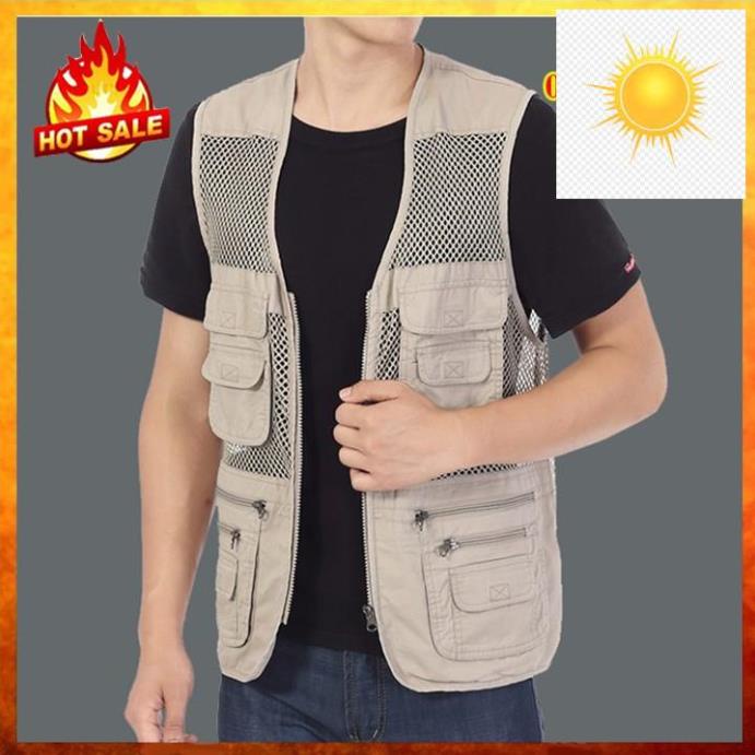 Áo Ghi lê Lính Nam - Gile Lưới Phong Cách Quân Đội