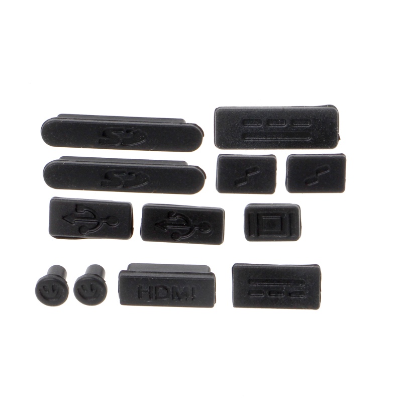 Bộ 12 nút silicone chống bụi cho Macbook Air Pro Retina 11&quot; 13&quot; 15&quot;