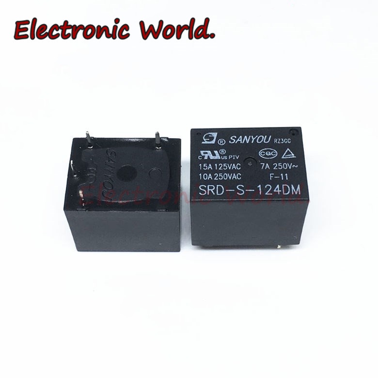 Linh kiện rơ le công suất SANYOU SRD-S-105DM SRD-S-112DM SRD-S-124DM 4PINS 10A 5VDC 12VDC 24VDC