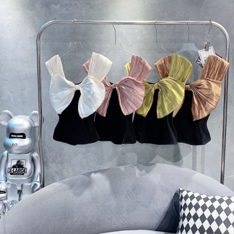 Áo nơ xinh chất tuyết mưa phom ôm đứng dáng