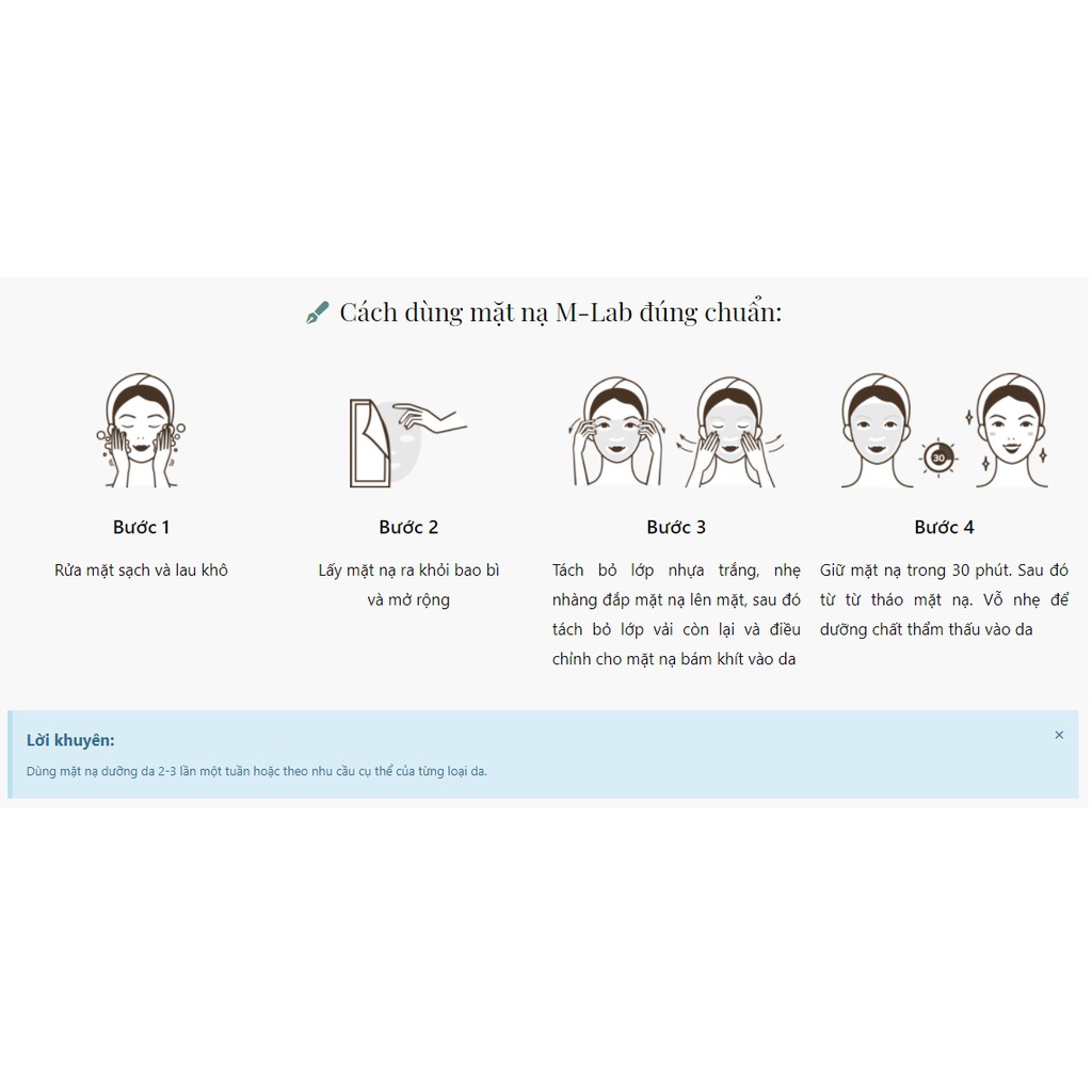 Mặt Nạ Mlab Sợi Tre Dưỡng Da Mịn Màng Trắng Sáng Chính Hãng 100% | BigBuy360 - bigbuy360.vn