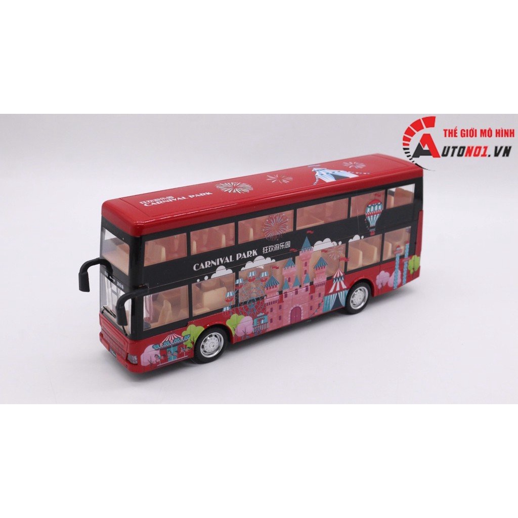 MÔ HÌNH XE TOUR BUS 2 TẦNG RED 1:50 DOUBLE HORSES 7774