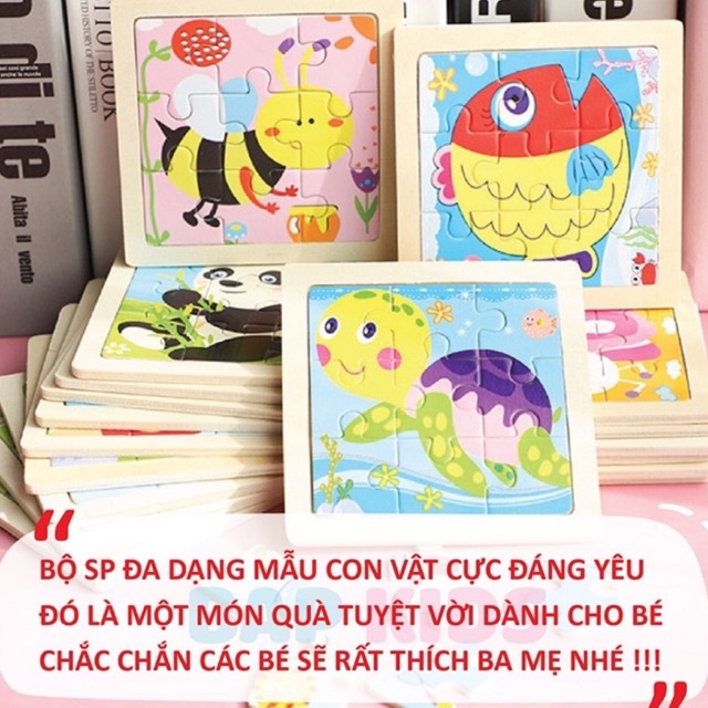 miếng ghép gỗ 9 miếng
