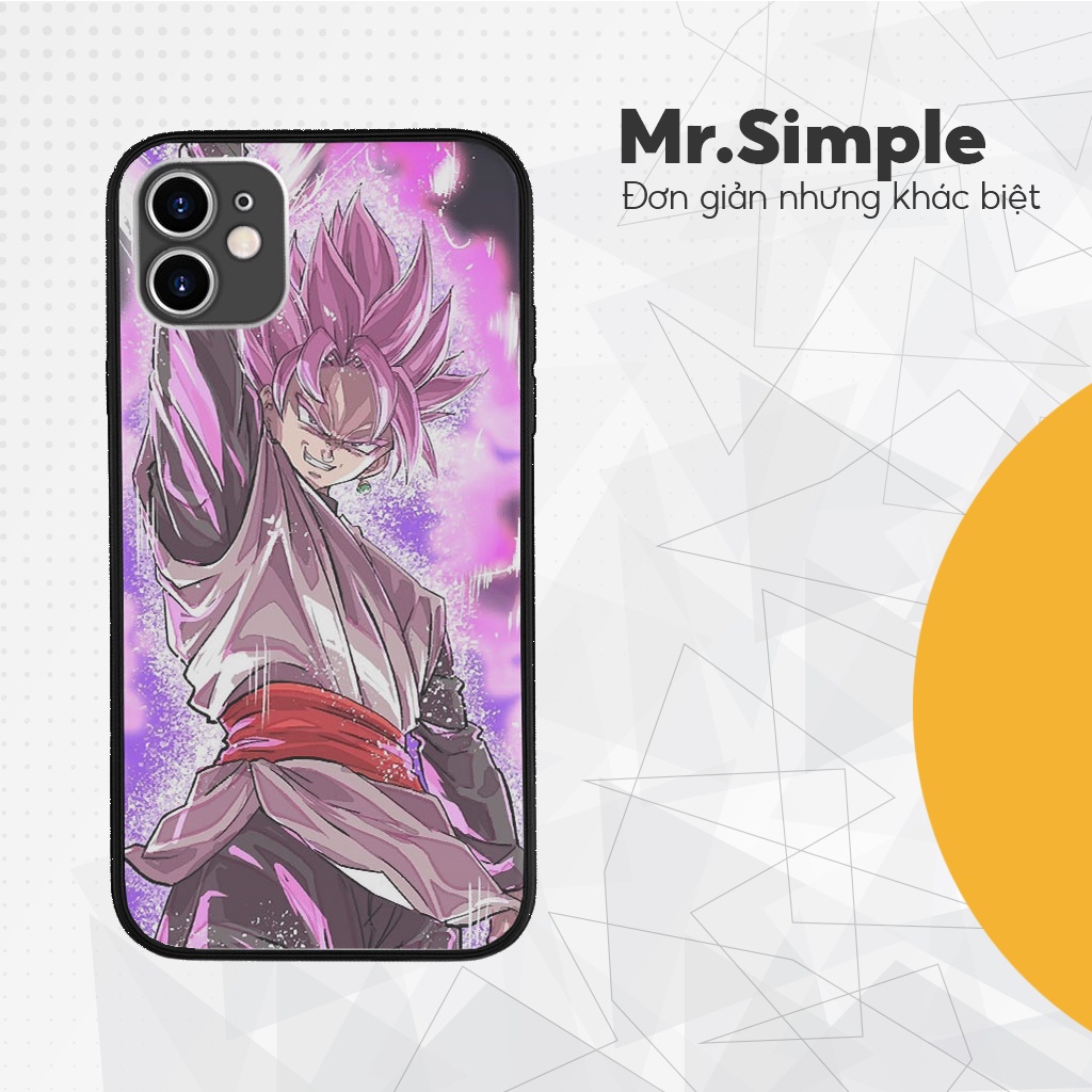 Ốp điện thoại Black goku hiển linh mỉm cười với kẻ địch dành cho Iphone 6 7 8 Plus 11 12 13 PRO MINI GOKPOD00057
