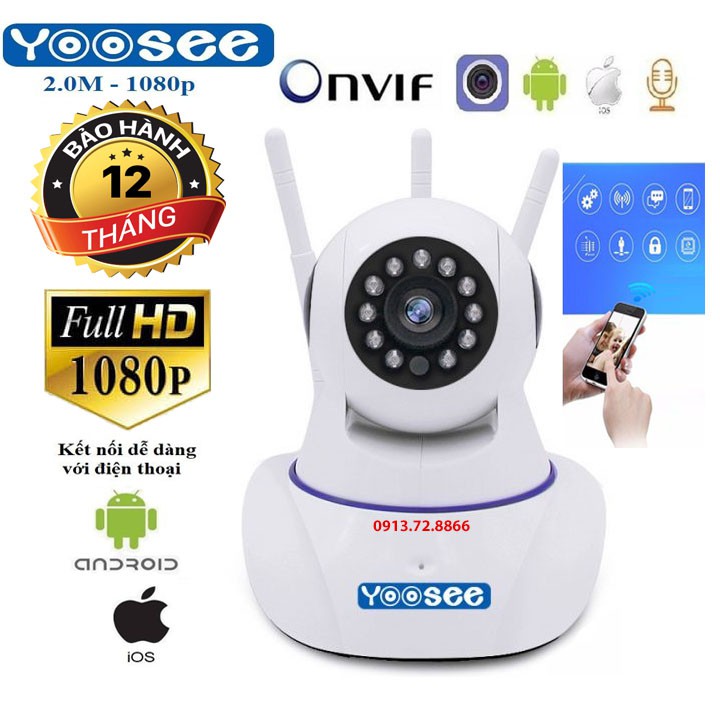 Camera Wifi Yoosee 3 Angten Full HD