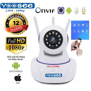 Camera Yoosee Wifi 3 Angten 2.0M Full HD