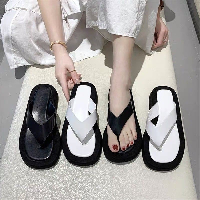 (ORDER) Dép tông xốp 3,5cm quai da mềm bản to BIG SIZE 35-42 - Hàng Quảng Châu