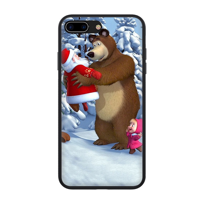 Ốp Điện Thoại Dẻo Họa Tiết Hoạt Hình Masha And The Bear Cho Iphone 11 Pro Xs Max Xr X 8 7 6s 6 Plus 5s 5 Se 2020 D59