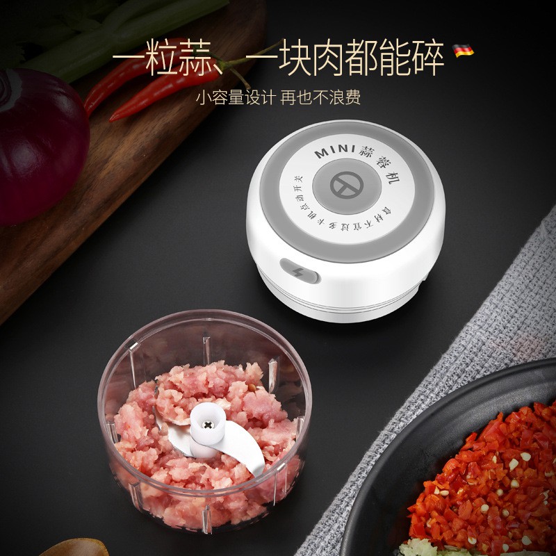 Máy Xay Tỏi / Rau Củ Quả Bằng Điện JP5 Có Thể Sạc Lại Tiện Dụng