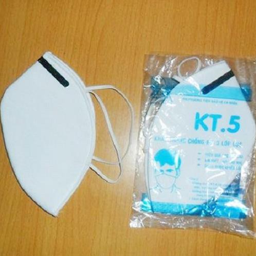 [GIAO LUÔN TRONG NGÀY]Khẩu trang 3 lớp KT 5 Nẹp bóp sống mũi vừa khít khuôn mặt,chống bụi kháng khuẩn cao. | BigBuy360 - bigbuy360.vn