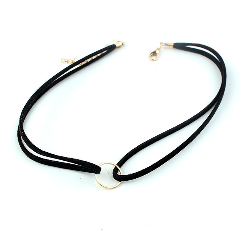 Vòng Cổ Choker Da Lộn Phong Cách Vintage Cho Nữ