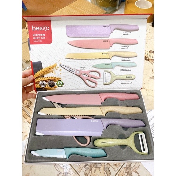 set dao 6 món Besico chuẩn hàng chính hãng xách tay Thái Lan