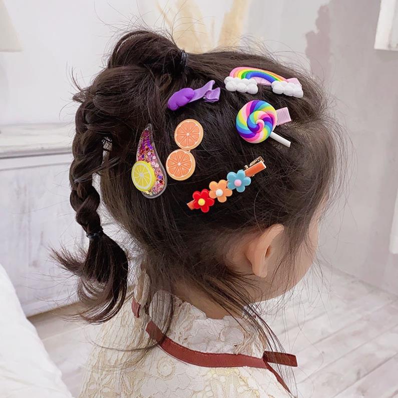 Set 14 Kẹp Tóc Hàn Quốc Dễ Thương Cho Bé Gái