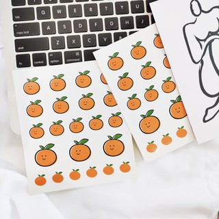 Sticker Dán Trang Trí Sổ, Đồ Dùng Hình Quả Cam