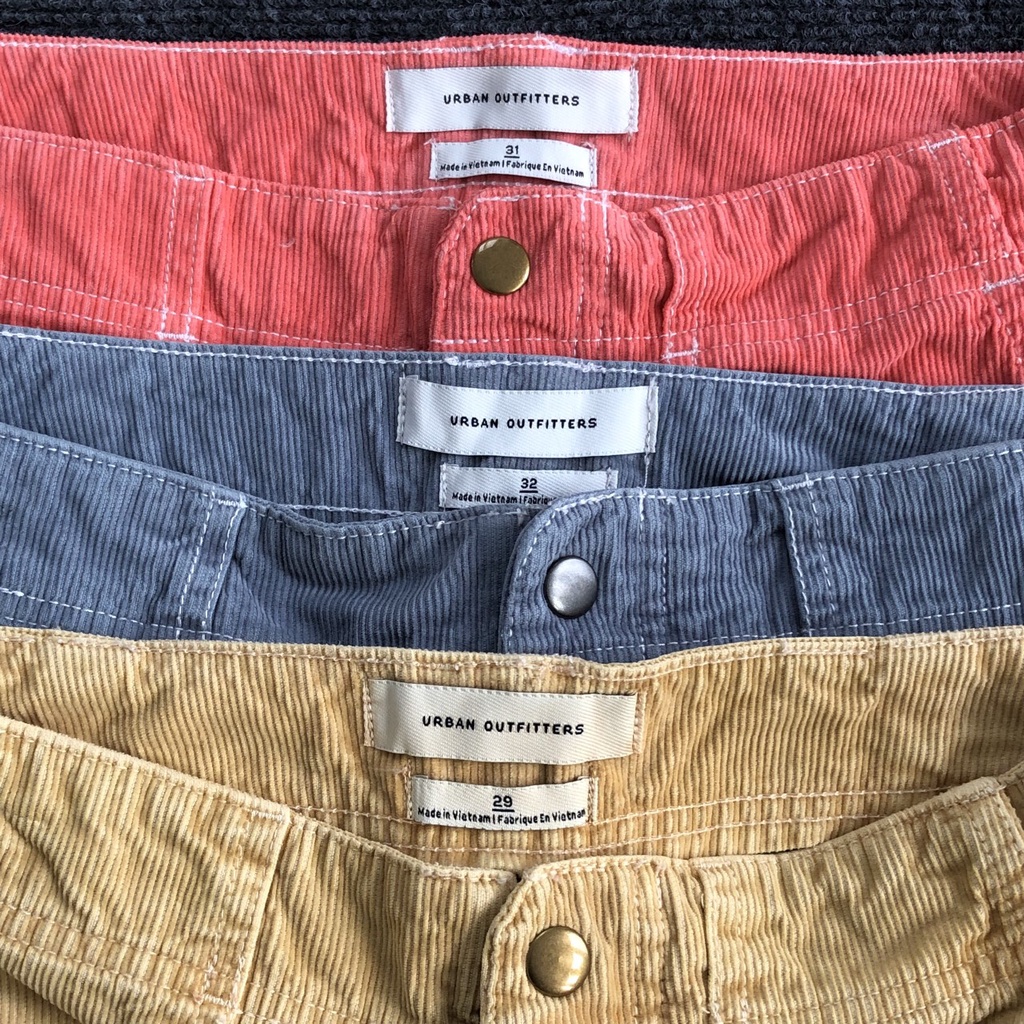 Quần short Nhung Tăm thời trang chất liệu Bogen form quần cứng cáp " URBAN OUTFITTERS " Hàng chính hãng/Oshop