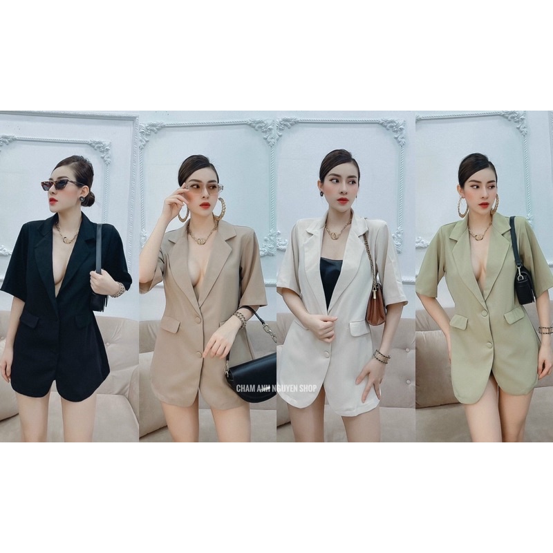 áo vets khuy bọc 4 màu sz sm