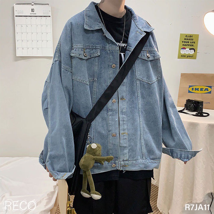 Áo khoác Hàn Quốc cao cấp dáng rộng nam nữ Jacket Loose R7JA11 Unisex, Oversize