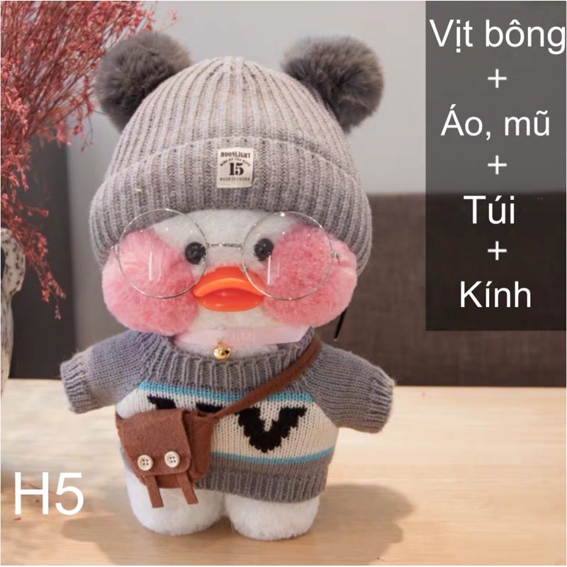 Vịt bông cute size 30cm - video + ảnh thật