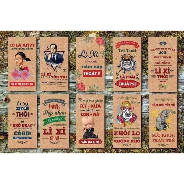 Combo lì xì tết ( 10 set)