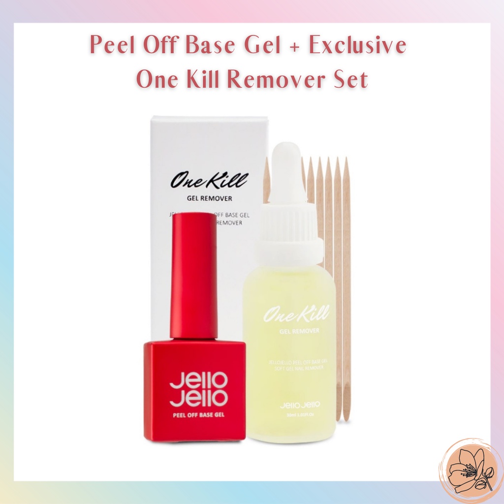 Gel Nền Dạng Lột Jello x + Tẩy Tế Bào Chết Cho Móng Tay