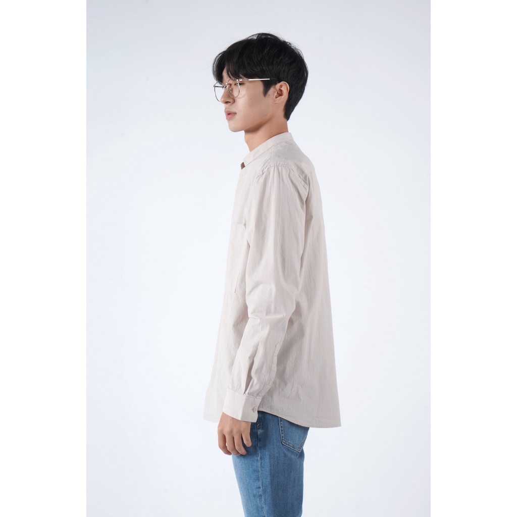 Áo Sơ Mi Nam Tay Dài Trơn Form Regular - Routine 10F21SHL008