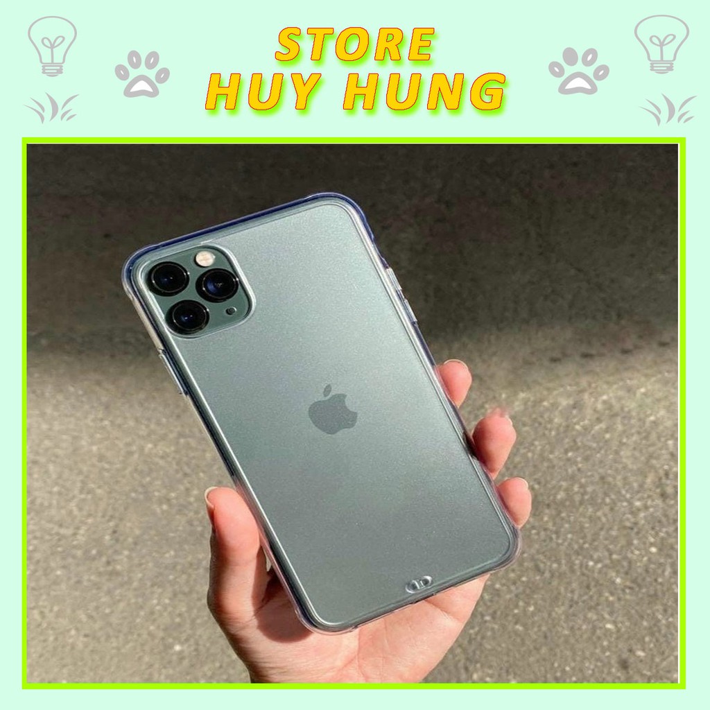 Ốp Lưng iPhone Chống Sốc Lưng Nhám Viền Trong