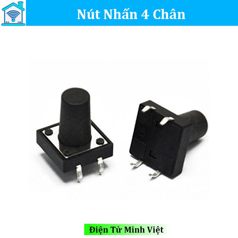 NÚT NHẤN 4 CHÂN 12X12X10MM