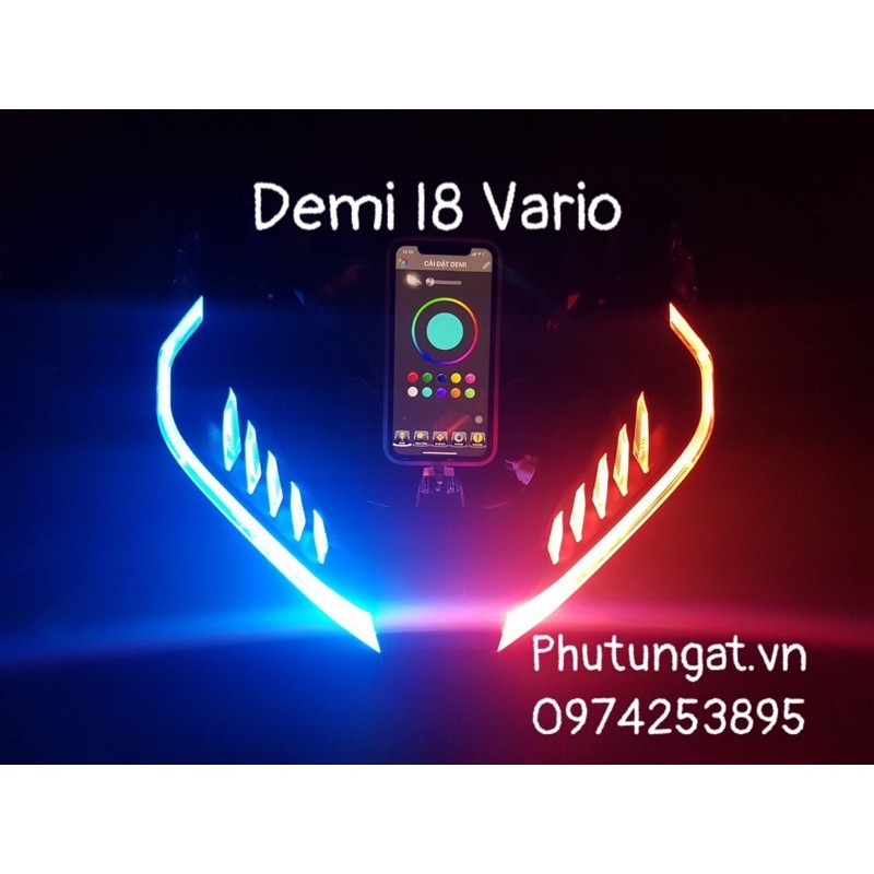 Mạch Demi I8 Vario chỉnh hiệu ứng và màu trên điện thoại