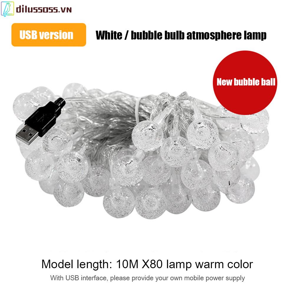 Dây Đèn LED Trang Trí Ngoài Trời 10m Sạc USB
