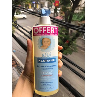 Gel tắm gội chung Klorane Bebe Giá 300k/ chai 500ml