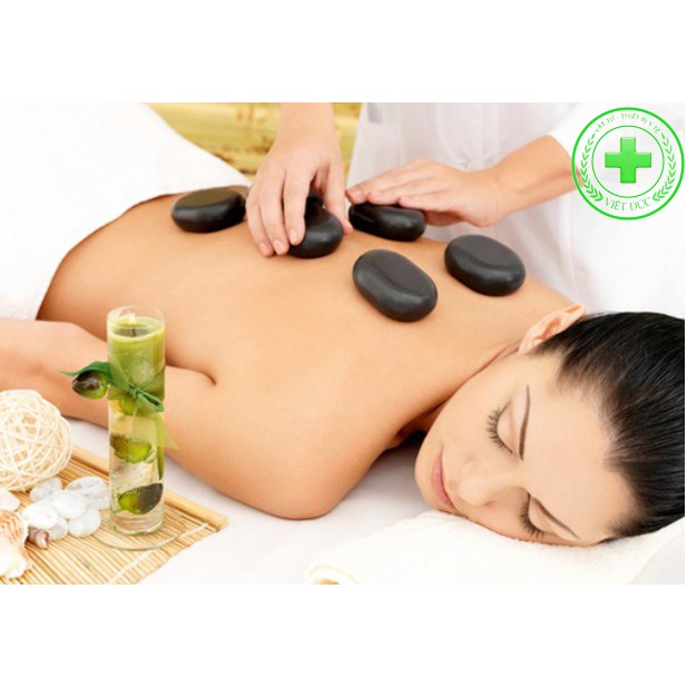 Bộ Đá Nóng Massage 16 Viên cao cấp, kèm tinh dầu 10ml