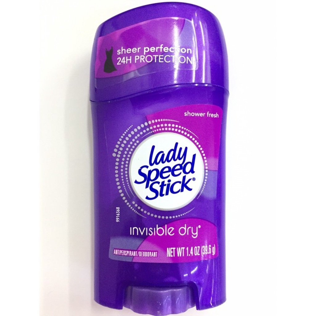 Lăn sáp khử mùi nữ Lady Speed Stick Powder Fresh Invisible Dry Powder , Shower Fresh , Wild Freesia  - Mỹ