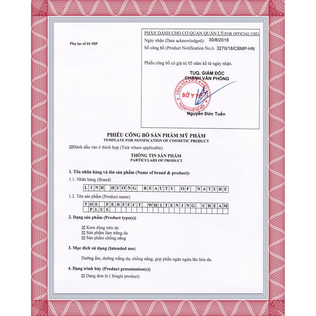 Kem Sữa Dưỡng Trắng Da Mặt, Cấp Ẩm, Ngừa Lão Hóa, Cân Bằng Da