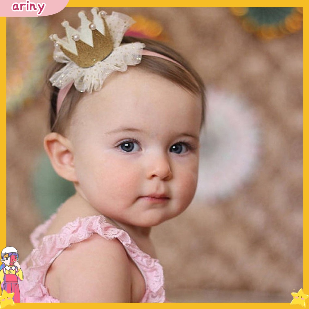 Băng đô vương miện lấp lánh xinh xắn cho bé gái