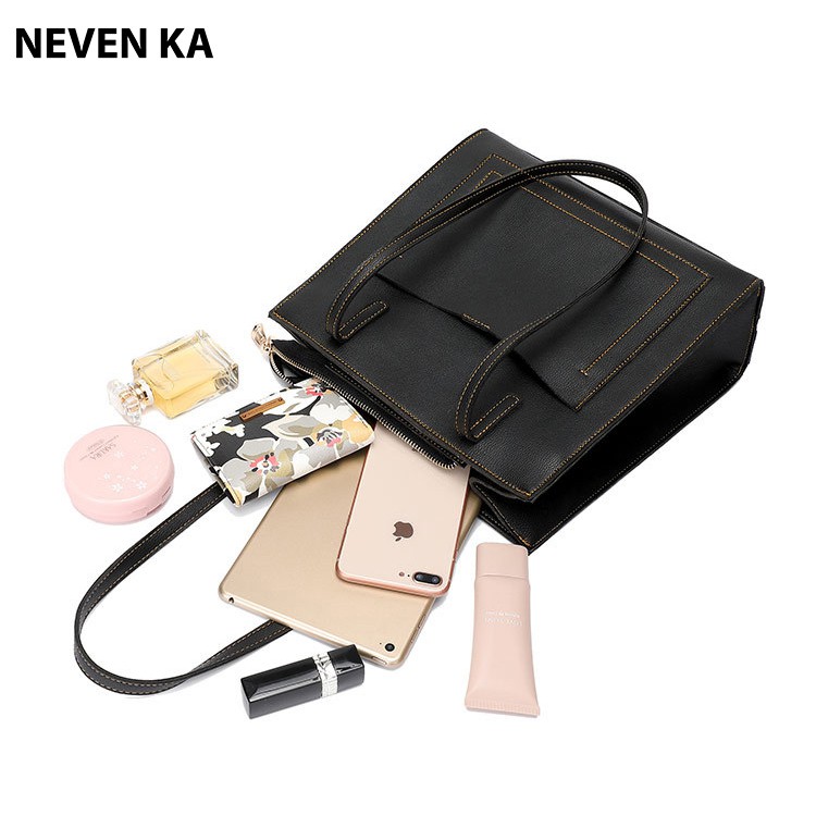 Túi Tote Da Vừa A4 Thương Hiệu NEVENKA Phong Cách Hàn Quốc Cực Hot N9088