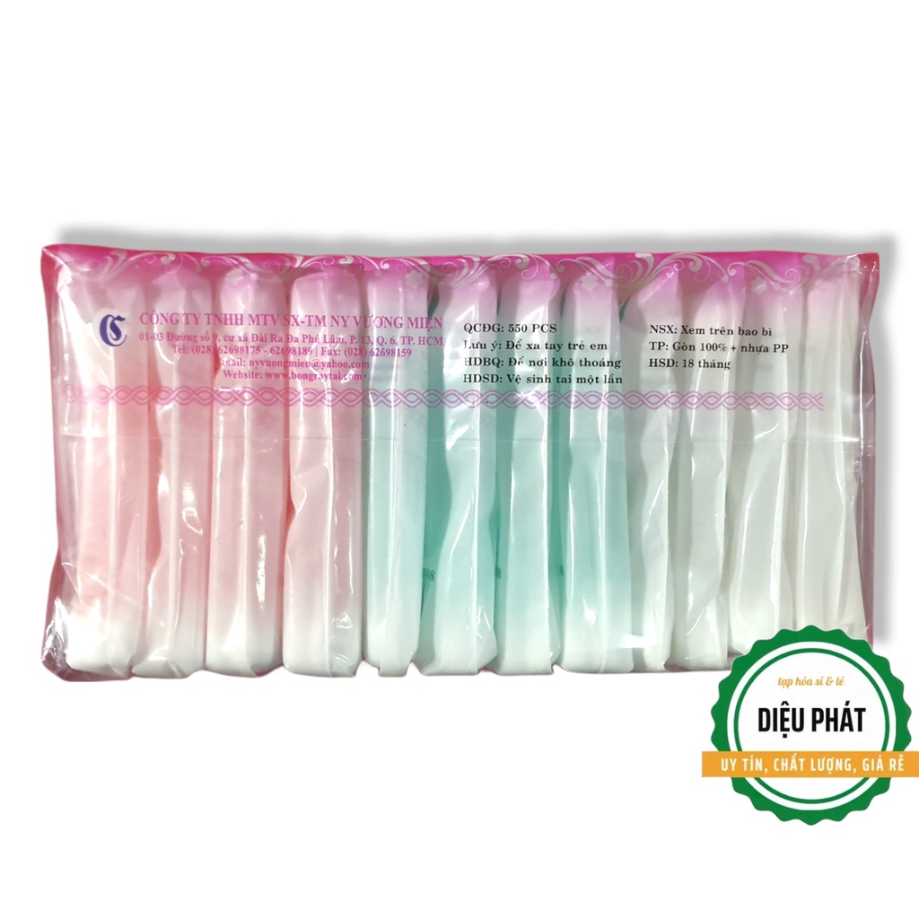 ⚡️  Tăm Bông, Bông Ráy Tai Baby World Người Lớn Que Nhựa Túi Zipper