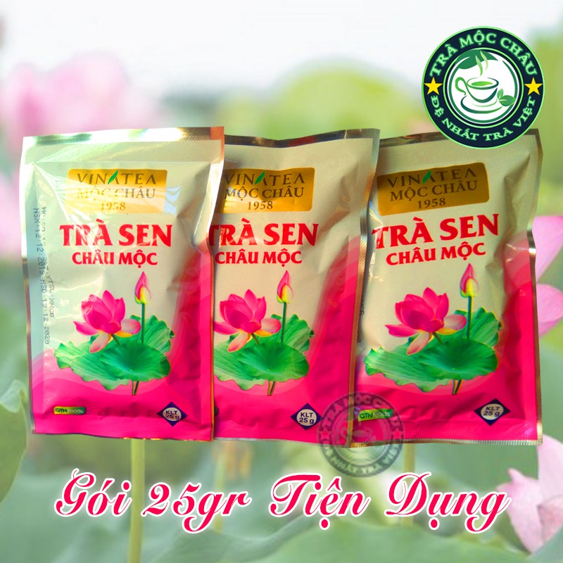Trà Sen Mộc Châu gói 25gr - Trà xanh ướp hương sen - Trà Mộc Châu Đặc Sản | BigBuy360 - bigbuy360.vn