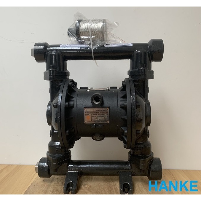 Máy bơm màng khí nén Trung quốc Godo QBY3-40QTFF thân gang 1-1/2 inch. Bơm nước thải, bùn thải, dung môi, hóa chất...