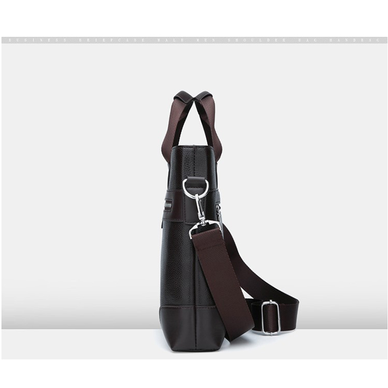 Túi xách đựng laptop cỡ 14inch bằng da phong cách doanh nhân thời trang cho nam