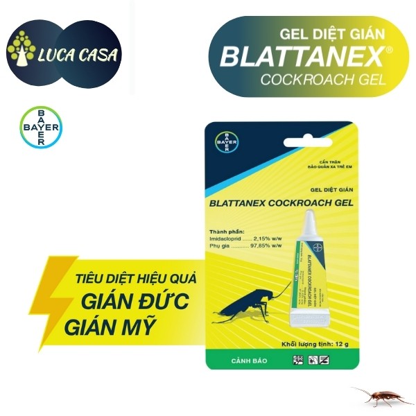 Gel Diệt Gián BLATTANEX COCKROACH - BAYER 12gram