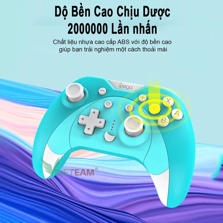 PG-SW023A IPEGA Bộ Điều Khiển Trò Chơi Bluetooth -Tay Cầm Chơi Game Sáu Trục Rung Không Dây Cho N-S/P3/Android/PC-DC4428